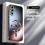 Gradient Color Magnetic Heat Dissipation Shockproof Case For Samsung