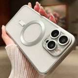 Fashion Plating Frosted Matte Magnetic Case For iPhone
