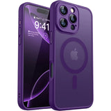 Luxury Transparent Candy Color Matte Magnetic Case For iPhone