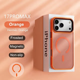 Luxury Matte Transparent Magnetic Case For iPhone
