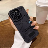 Air Route Pattern Silicone Shockproof Soft Case for iPhone