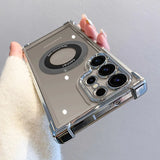 Luxury Plating Magnetic Wireless Charge Case for Samsung