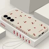 Little Cherry Magnetic Lanyard Phone Case For Samsung