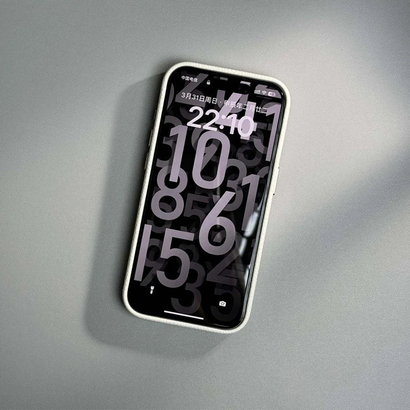 Luxury Wireless Charging Magnetic Leather Phone Case For iPhone