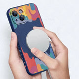 Silicone Graffiti Smile Magsafing Case for iPhone