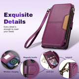 Leather Card Slot Magnetic Flip Wallet Case for Samsung