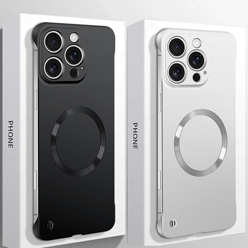 Magsafe Thin Matte  Frameless Magnetic Wireless Charging Case for iPhone