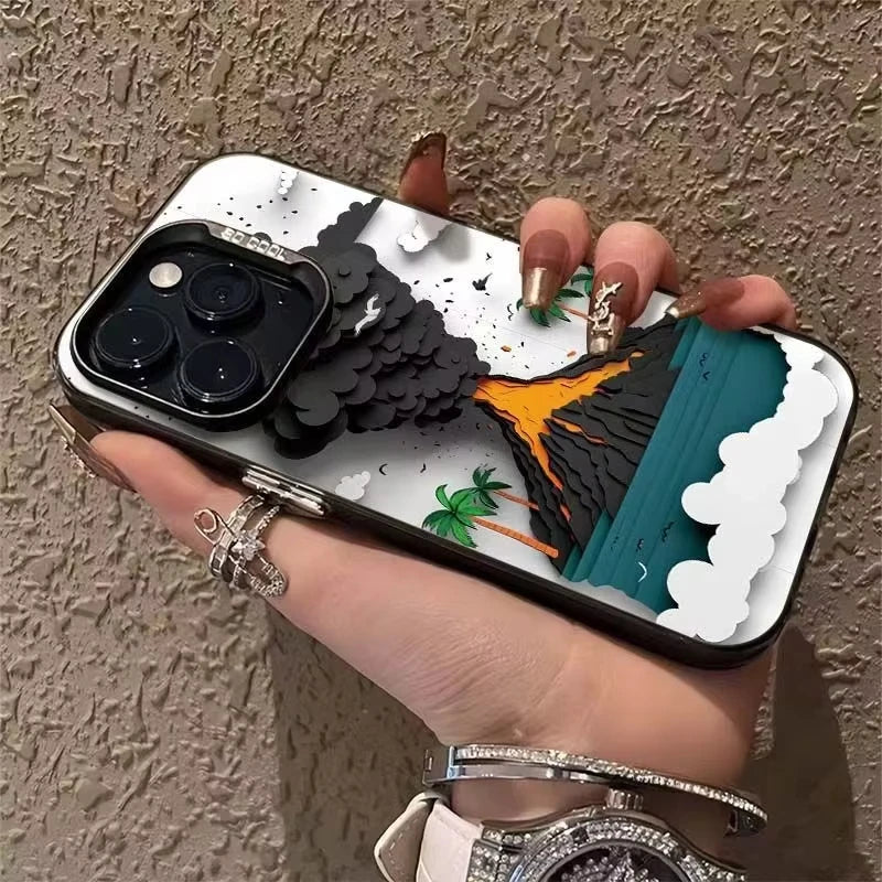 Volcanic Eruption Phone Case For iPhone
