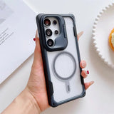 Cute 3D Panda  MagSafe Shockproof with Lens Stand For Samsung