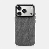 Luxury Woven Canvas Magnetic Charging Case for iPhone