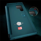 Smart Window View Leather Flip Full Protection Case For Samsung