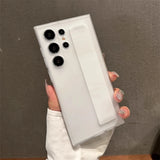 Luxury Ultra-Thin Matte Elastic Silicone Wrist Strap Shockproof Case for Samsung