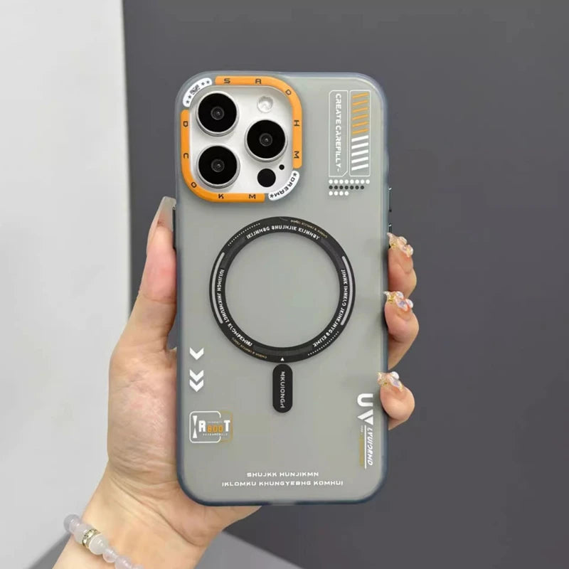Translucent Bumper Magnetic Phone Case for iPhone
