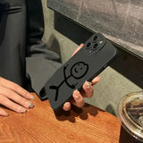 Cute Matchman Matte Silicone Phone Case for iPhone