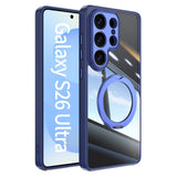 Magnetic Bracket Clear Shockproof Phone Case For Samsung