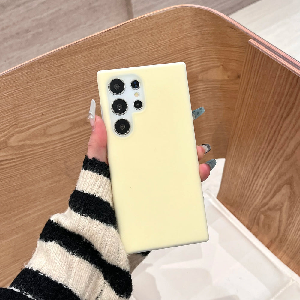 Solid Color Jelly Liquid Silicone Phone Case For Samsung