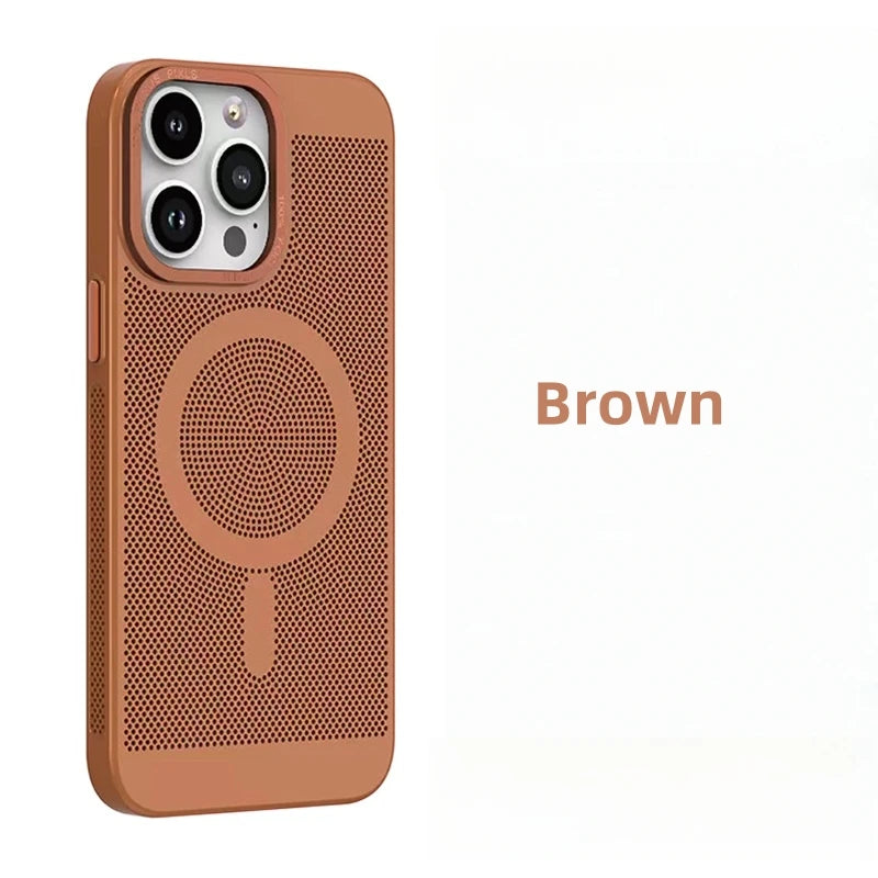 Luxury Cooling Magnetic Phone Case For iPhone