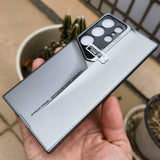 Titanium Gray Paint Hard Plastic Thin Shell Case For Samsung