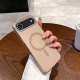 Slim Matte Clear PC Translucent Magnetic Magsafe Case for iPhone