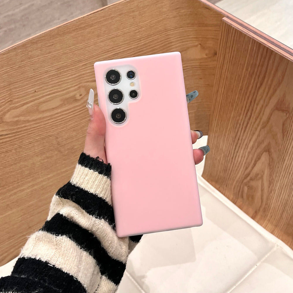 Solid Color Jelly Liquid Silicone Phone Case For Samsung