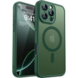 Luxury Transparent Candy Color Matte Magnetic Case For iPhone