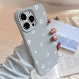Cute Small Daisy Shockproof Bumper Silicone Case For iPhone