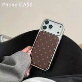 Korean Style Ripple Point Retro Anti-Drop Phone Case for iPhone