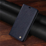 Leather Flip Wallet Case For iPhone
