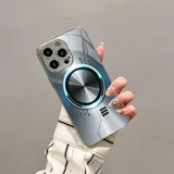 Tech-Style Electroplated Shockproof Case for iPhone