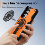 Hidden Holder Back Magnetic Phone Case For Samsung