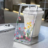 Flowers Clear Phone Case For Samsung