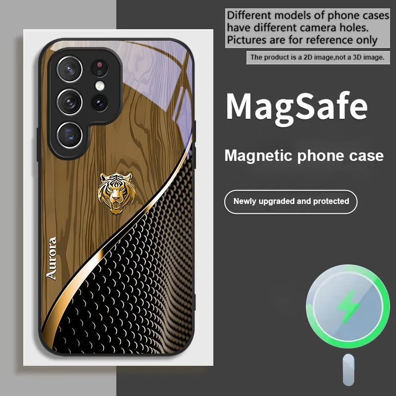 Golden Tiger Magnetic Phone Cases for Samsung