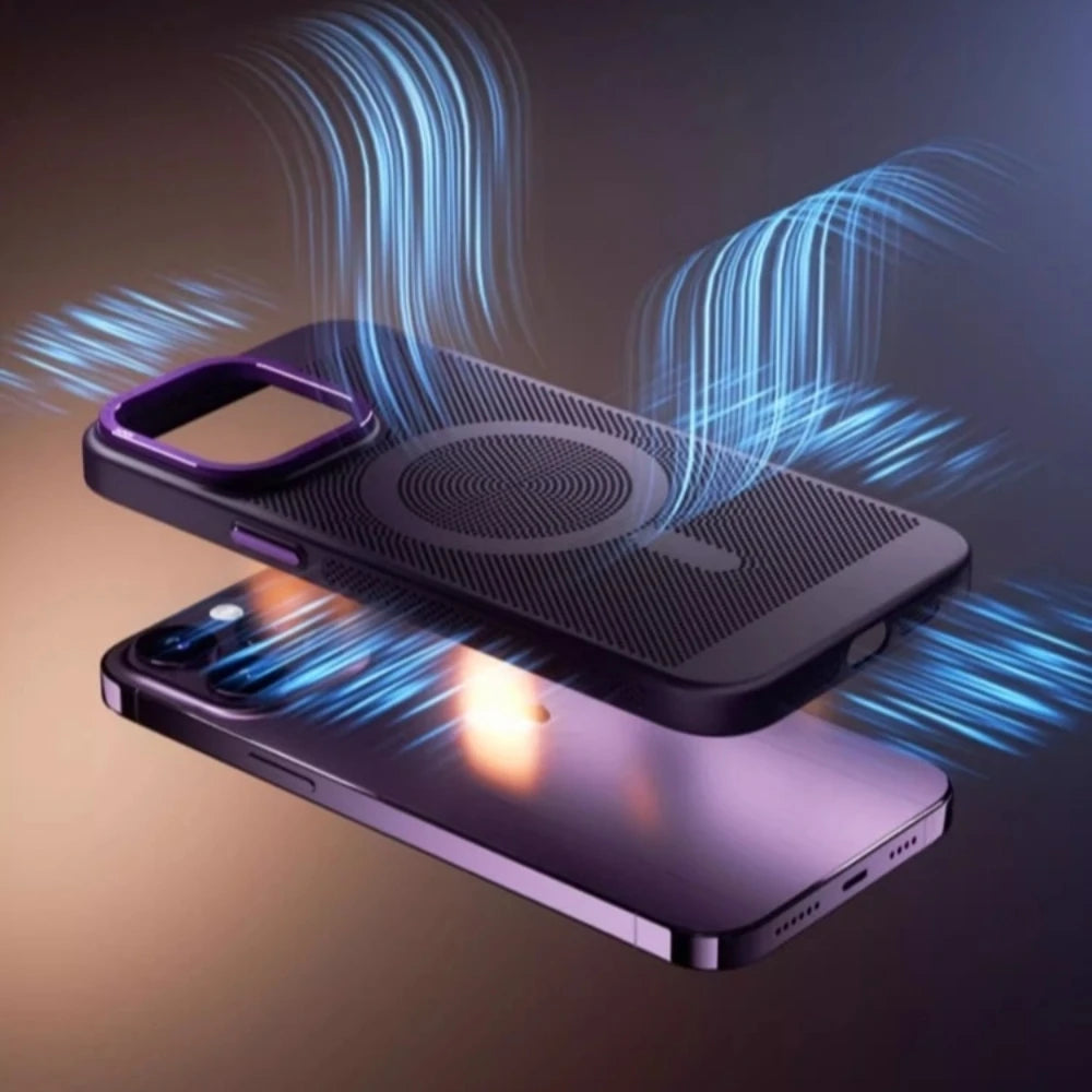 Luxury Cooling Magnetic Phone Case For iPhone