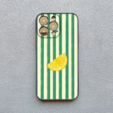 Fresh Summer Fruit Lemon Cherry Phone Case For iPhone