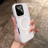 2 IN 1 Jelly Candy Color Magnetic Phone Case For iPhone