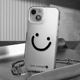 Color Silver Smile Cheeks Pattern Cover For iPhone