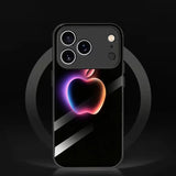 Tech Style Colorful Apple Pattern Electroplated Case for iPhone