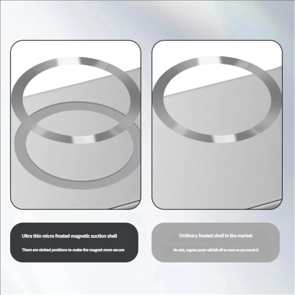 Magsafe Thin Matte  Frameless Magnetic Wireless Charging Case for iPhone
