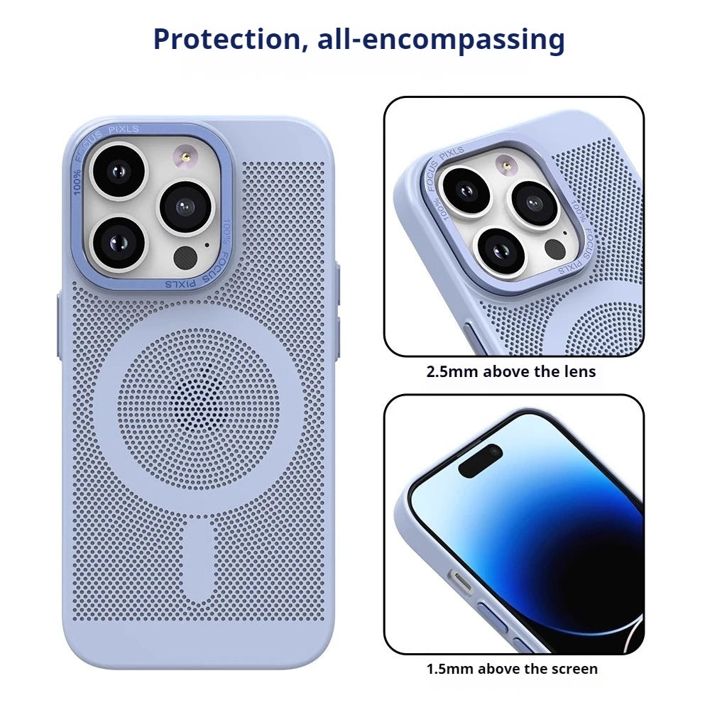 Luxury Cooling Magnetic Phone Case For iPhone
