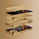 Luxury Golden Horse Electroplated Case for iPhone