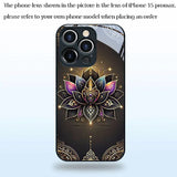 Gold Lotus Glass Case for iPhone