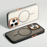 Luxury Matte Translucent Magnetic Case For iPhone