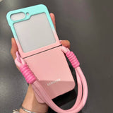 Lanyard Gradient Color Case For Samsung Galaxy Z Flip 6 5 4 3