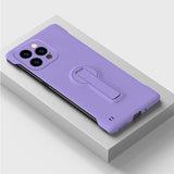 Slim Minimalist Frameless with Stand Case for iPhone