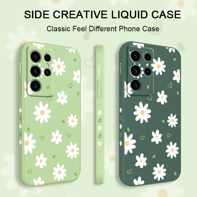 Flower Silicone Phone Case For Samsung
