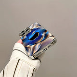 Cool Blue Texture Electroplated Case for iPhone