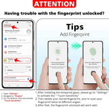 Fingerprint Unlock Tempered glass Screen Protector For Samsung