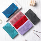 Leather Sun Embossing Flip Wallet Case with Lanyard for iphone