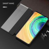 PU Leather Flip Window Shockproof Case for iPhone
