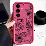 Rose Flower Soft Phone Case For Samsung